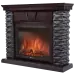 Портал Firelight Porto 30 U сланец чёрный, шпон венге