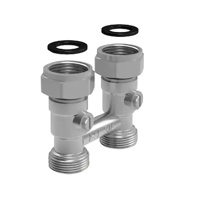 Узел нижнего подключения прямой для двухтрубных систем Royal Thermo 3/4" НГ - 3/4" НР
