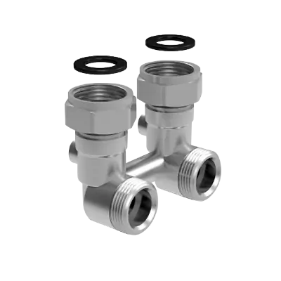 Узел нижнего подключения угловой для двухтрубных систем Royal Thermo 3/4" НГ - 3/4" НР