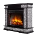 Портал Firelight Scala 30 сланец скалистый серый, шпон венге