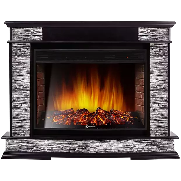 Портал Firelight Scala 30 сланец скалистый серый, шпон венге