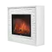 Портал Firelight Loft 30 камень белый / белая эмаль