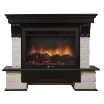 Портал Firelight Forte 30S камень белый, венге