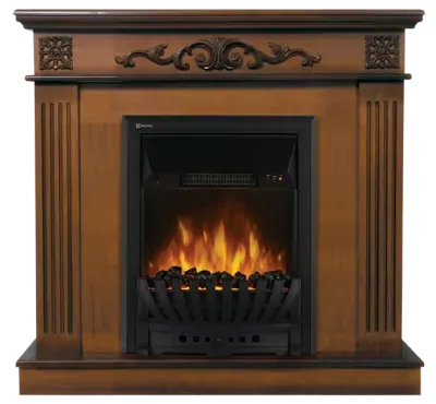 Electrolux Noce Classic шпон орех с очагом Majestic FX M Black