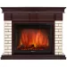Портал Firelight Bricks 25 U камень бежевый, темный дуб