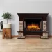 Портал Firelight Forte Wood 25 камень коричневый, шпон темный дуб