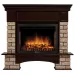Портал Firelight Forte Wood 25 камень коричневый, шпон темный дуб