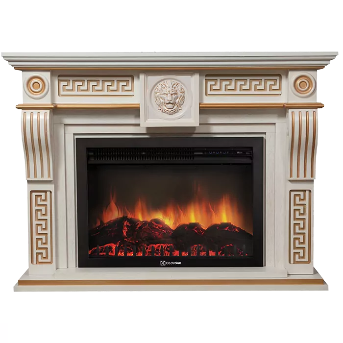 Портал Firelight Vittoriano 30 белёный дуб с золотой патиной