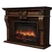 Портал Firelight Vittoriano 30 тёмный дуб с золотой патиной