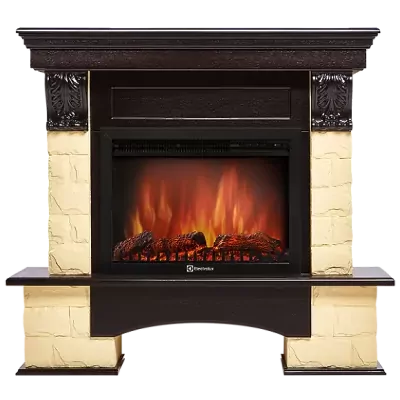 Портал Firelight Forte 25S камень бежевый, венге