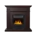 Electrolux Bianco Classic шпон темный дуб с очагом Aspen Black