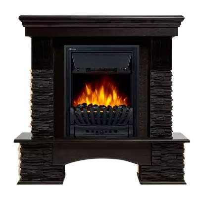 Портал Firelight Pietra Nuovo Classic сланец чёрный, шпон венге