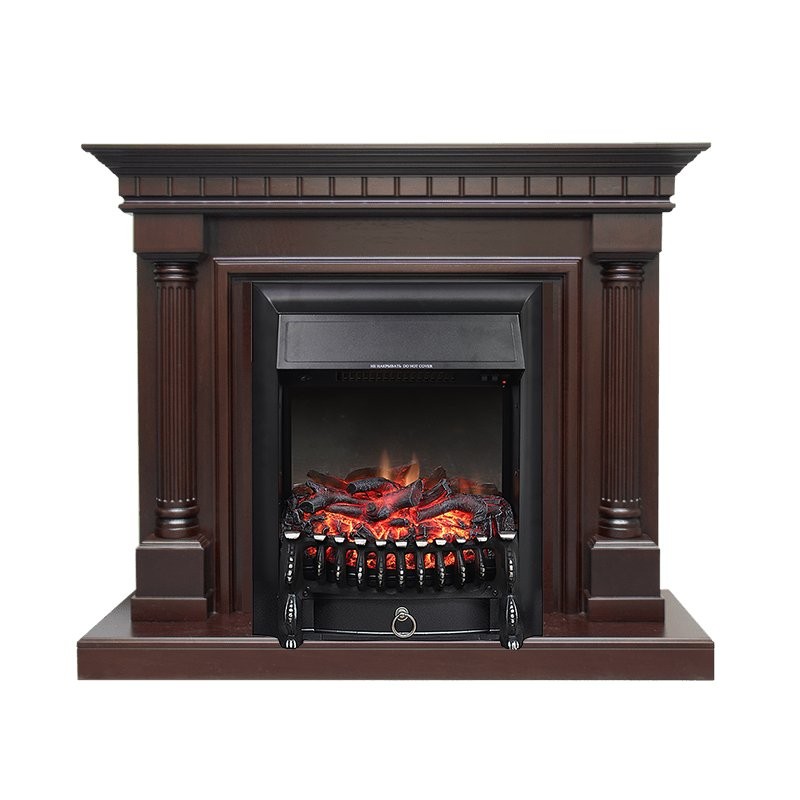 Каминокомплект Royal Flame Dallas - Темный дуб с очагом Fobos FX Black