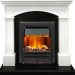 Каминокомплект Dimplex Langford - Белый с черным с очагом Brookline Black