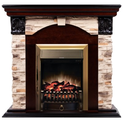 Камин электрический RealFlame Dublin Rock STD/EUG AO Fobos S BR