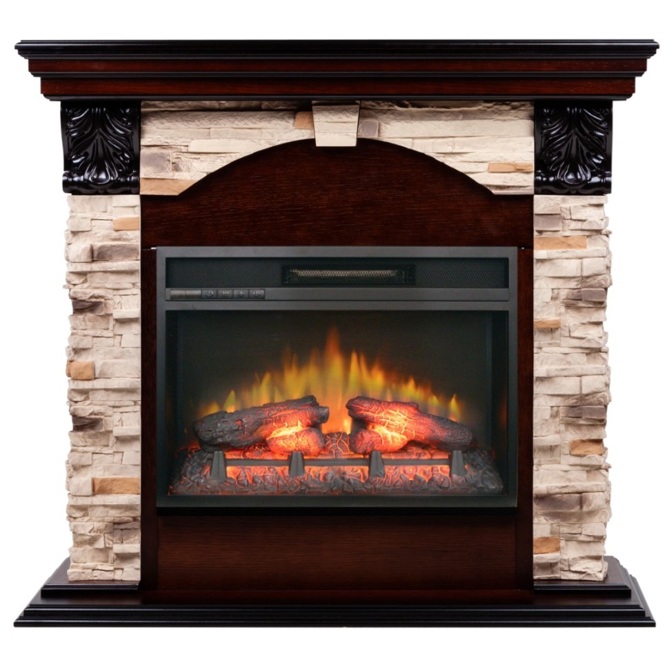 Камин Dublin ROCK c очагом Eridan 24