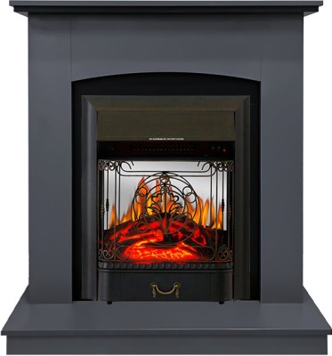 Каминокомплект Royal Flame Barcelona (разборный) - Серый графит с очагом Majestic FX M Black