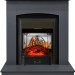 Каминокомплект Royal Flame Barcelona (разборный) - Серый графит с очагом Majestic FX M Black