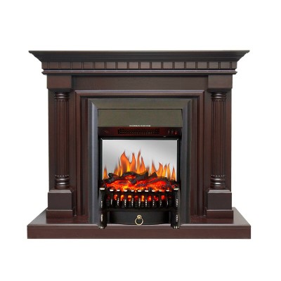 Каминокомплект Royal Flame Dallas - Темный дуб с очагом Fobos FX M Black