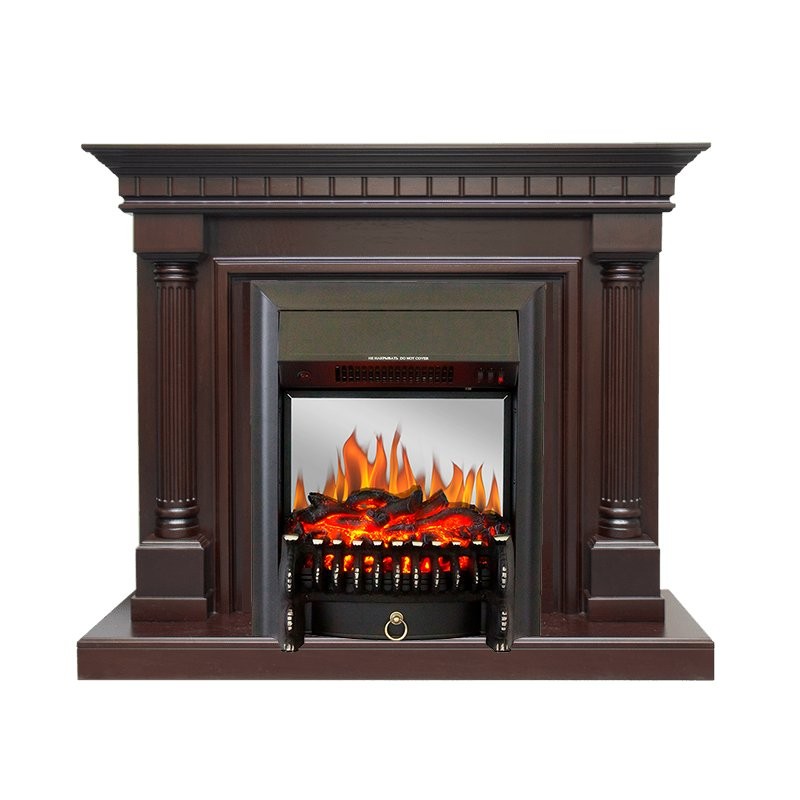 Каминокомплект Royal Flame Dallas - Темный дуб с очагом Fobos FX M Black
