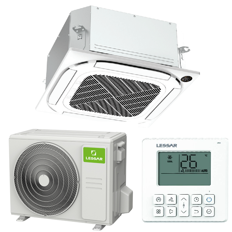 Lessar LS-HE12BCWE2/LU-HE12UWE2/LZ-B4CUB кассетная инверторная сплит-система