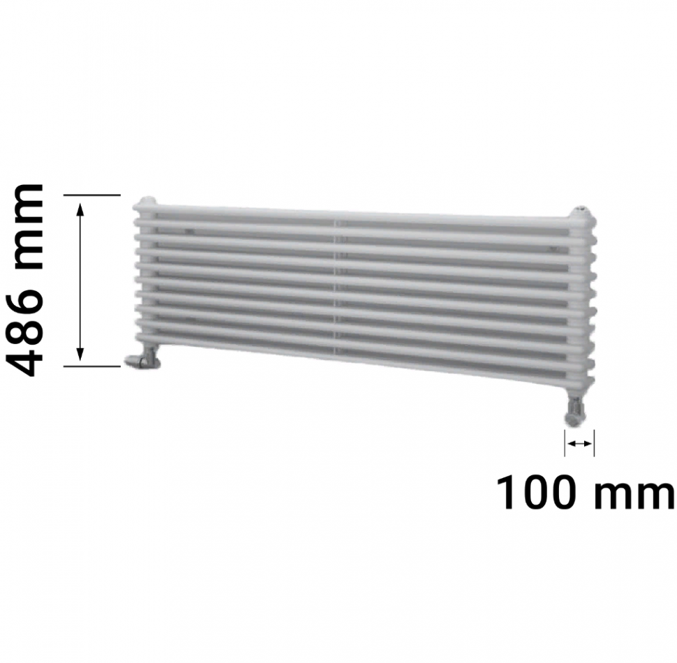 Zehnder Charleston Turned T3180\10 секций радиатор боковое подключение