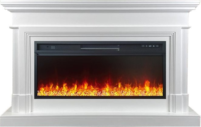 Каминокомплект Royal Flame Coventry - Белый (Ширина 1400 мм) с очагом Vision 42 LED
