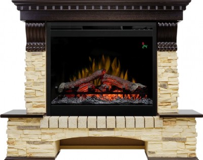Каминокомплект Dimplex Pierre Luxe - Темный дуб / Сланец с очагом Symphony 26'' DF2624-L