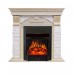 Каминокомплект Royal Flame Dublin - Слоновая кость с патиной / Сланец крем очаг Majestic FX Black