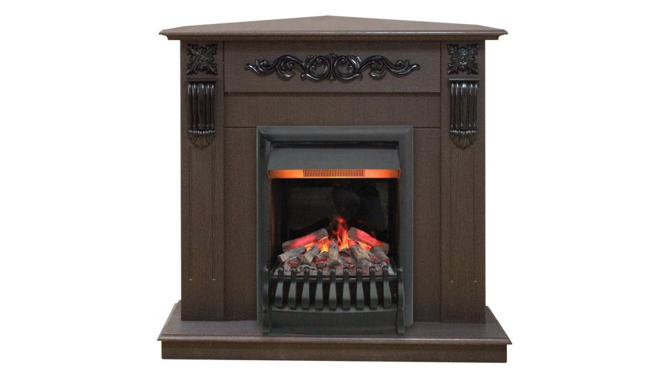 Камин Dominica Corner STD DN c очагом 3D Oregan