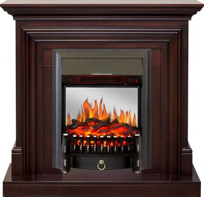 Каминокомплект Royal Flame Bradford - Темный дуб с очагом Fobos FX M Black