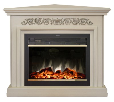 Камин электрический RealFlame Leticia (угловой) 26 WT с MoonBlaze Lux Bl S