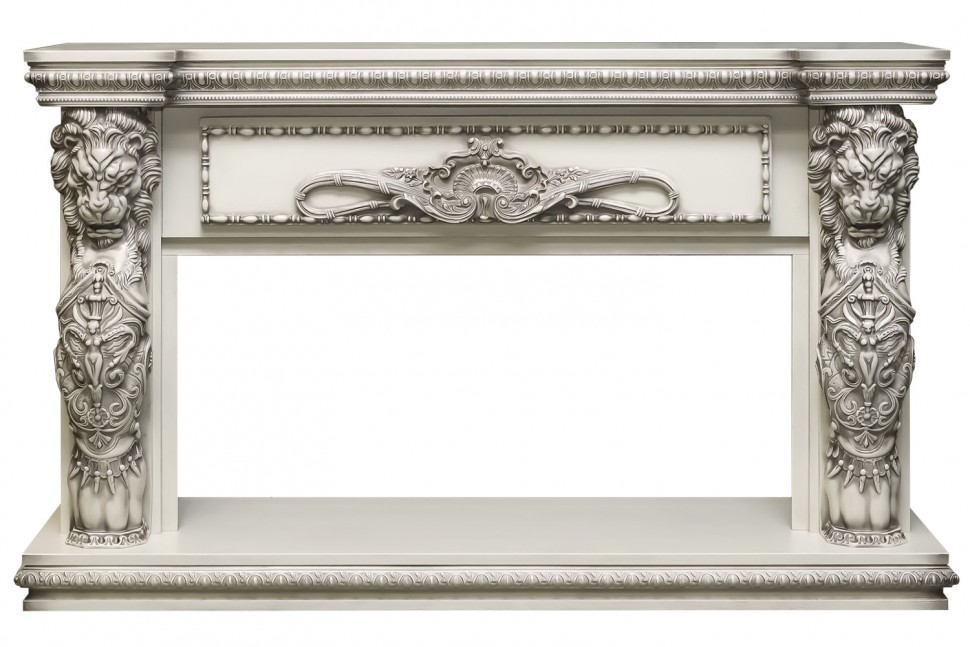 Портал электрокамина Royal Flame Windsor 42 - Слоновая кость с темной патиной