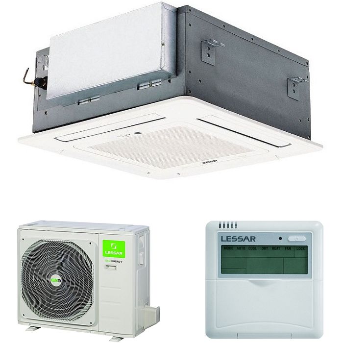 Lessar LS-HE12BCWA2/LU-HE12UWA2/LZ-B4COBA кассетная инверторная сплит-система