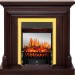 Каминокомплект Royal Flame Bradford - Темный дуб с очагом Fobos FX M Brass