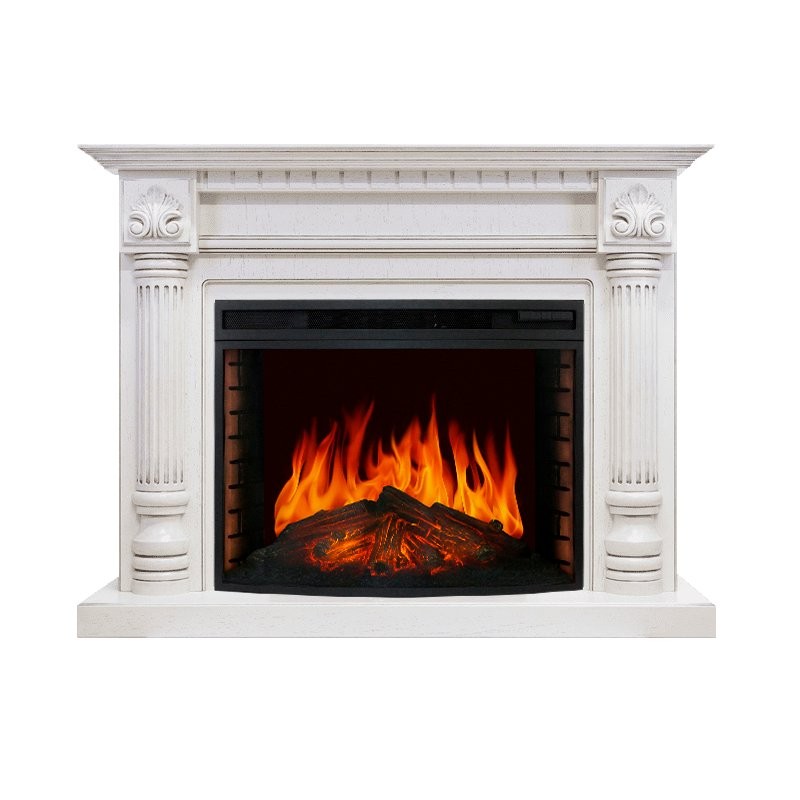 Каминокомплект Royal Flame Edinburg - Слоновая кость с патиной с очагом Dioramic 33 LED FX