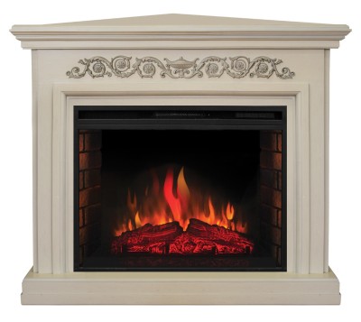 Камин электрический RealFlame Leticia 26 WT (угловой) с Epsilon 26 S IR