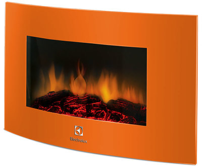 Electrolux EFP/W-1200URLS оранжевый - электрический камин