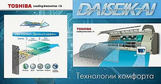 toshiba daiseikai кондиционер с качественной очисткой воздуха