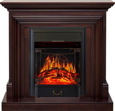 Каминокомплект Royal Flame Bradford - Темный дуб с очагом Majestic FX Black