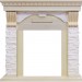 Каминокомплект Royal Flame Dublin - Слоновая кость с патиной / Сланец крем очаг Majestic FX M Brass