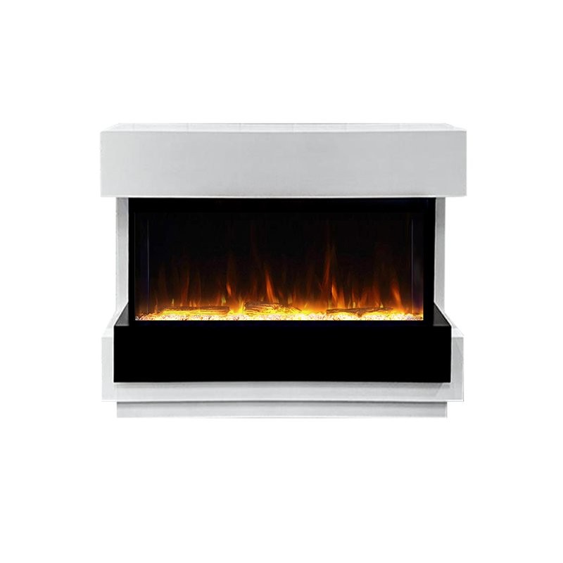 Каминокомплект Royal Flame Cube 36 - Белый с черным с очагом Astra 36 RF