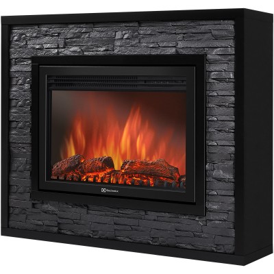 Electrolux Loft 30 черный сланец/черная эмаль с панорамным очагом 3320RLS