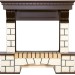 Каминокомплект Royal Flame Pierre Luxe - Белый / Темный дуб (Ширина 1150 мм) с Dioramic 25 LED FX