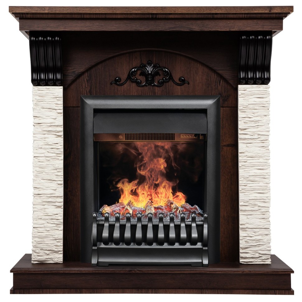 Камин Corfino NT c очагом 3D Oregan