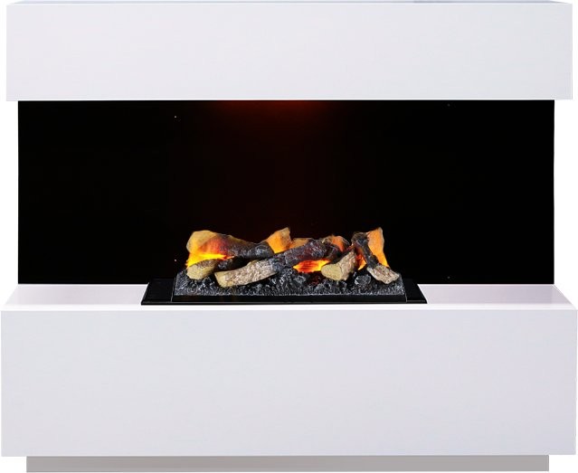 Каминокомплект Dimplex Kyoto - Белый с очагом Cassette 400 LNH-INT (с дровами)