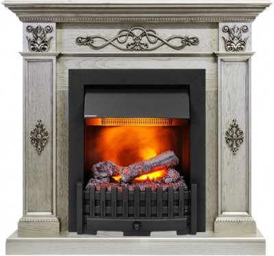 Каминокомплект Dimplex Derby - Old silver с очагом Danville Black FB2