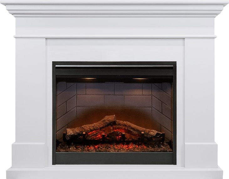 Каминокомплект Dimplex California - Алебастр (Высота 1005мм) с очагом Symphony 26'' DF2608-INT