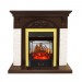 Каминокомплект Royal Flame Bern Сланец мелкий белый / Темный дуб с очагом Majestic FX M Brass