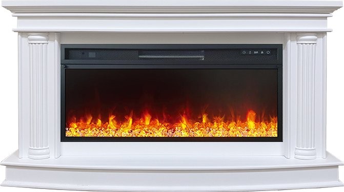 Каминокомплект Royal Flame Rome  - Белый с очагом Vision 42 LED